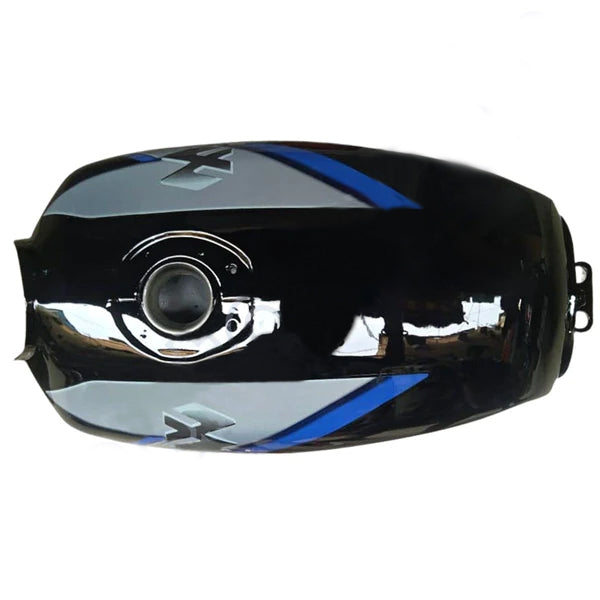 Ensons Petrol Tank for Suzuki Bajaj CT 100 (Black/Blue)