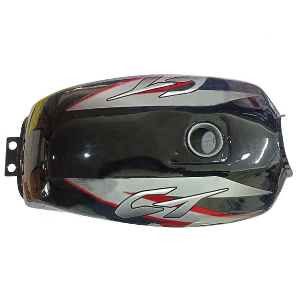 Ensons Petrol Tank for Bajaj CT 100 New Model |BS4| Black & Red