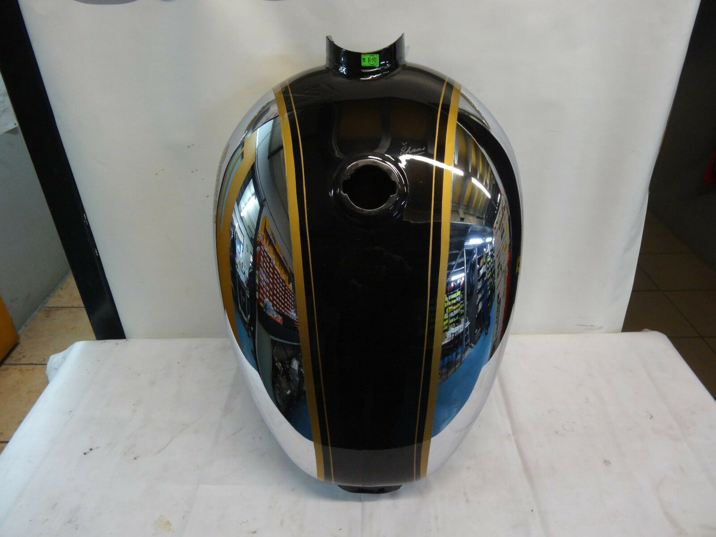Petrol/ Fuel Tank Assembly With Sticker For Royal Enfield Machismo Electra (OEM) (Black)
