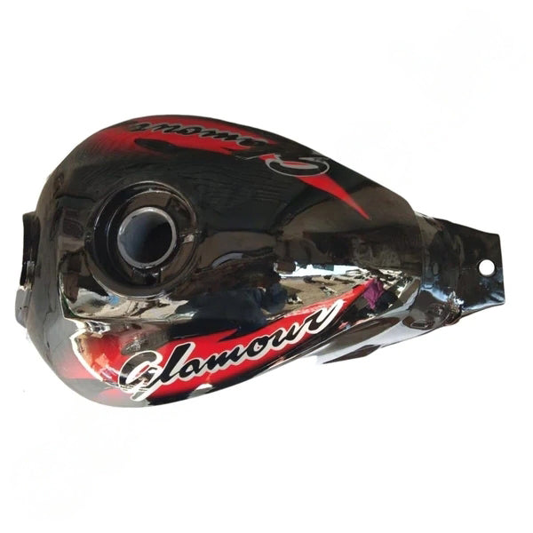 Ensons Petrol tank For Glamour Type 2 ( Black / Red )