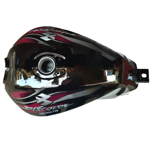 Ensons Petrol Tank for Bajaj Discover 100 /125 New Model / 150 (Black/Purple)