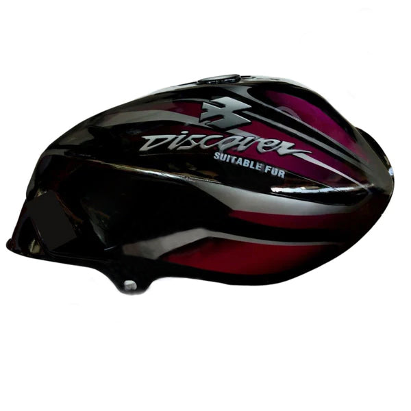 Ensons Petrol Tank for Bajaj Discover 100 /125 New Model / 150 (Black/Purple)