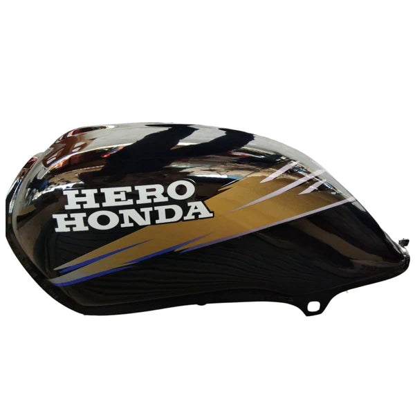 Ensons Petrol Tank for Hero Passion Old Model (Black/Golden)