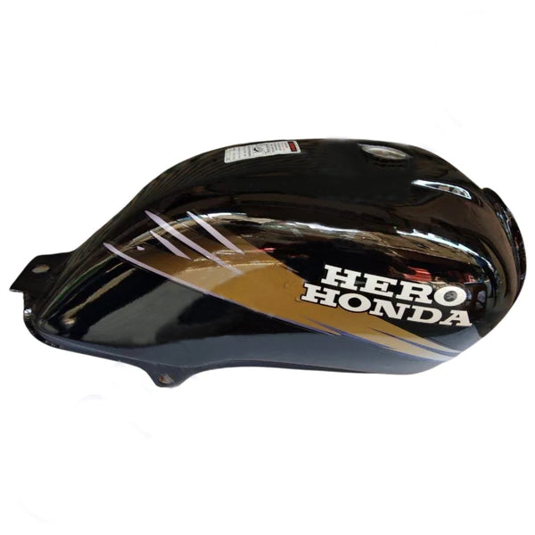 Ensons Petrol Tank for Hero Passion Old Model (Black/Golden)