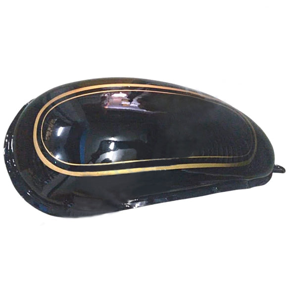 Ensons Petrol Tank for Royal Enfield Classic 500 BS4 (Black/Golden) Apr 2017 to Mar 2020 Models