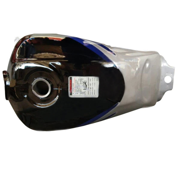 Ensons Petrol Tank for Hero Passion Plus (Black/Blue)