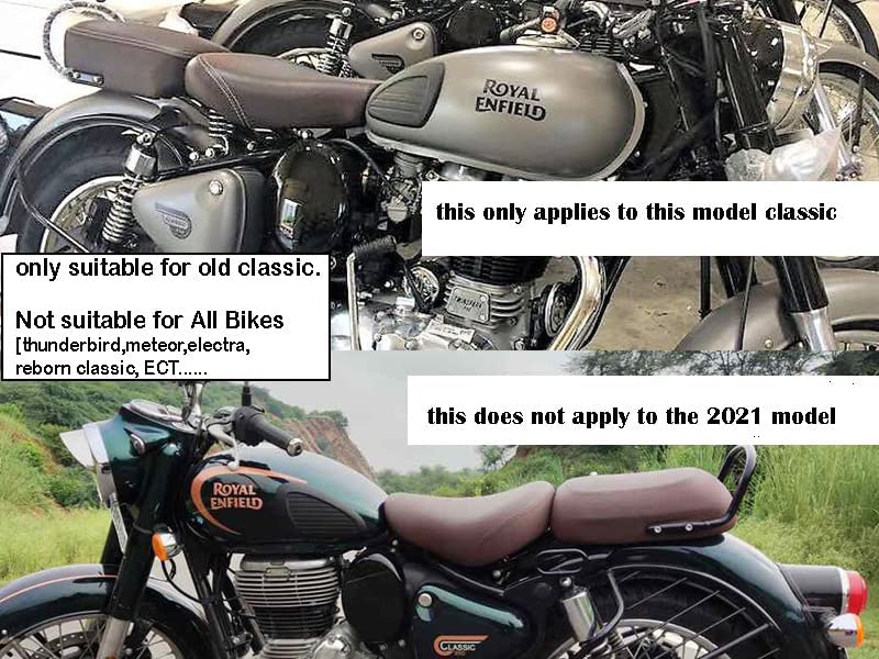 Ragilly Royal enfield Classic seat Cover for Smooth Traveling for only Old Classic…not Suitable for All Other Bikes.