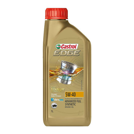 Castrol EDGE 5W-40 Full Synthetic Engine Oil 1L | Compatible with Car