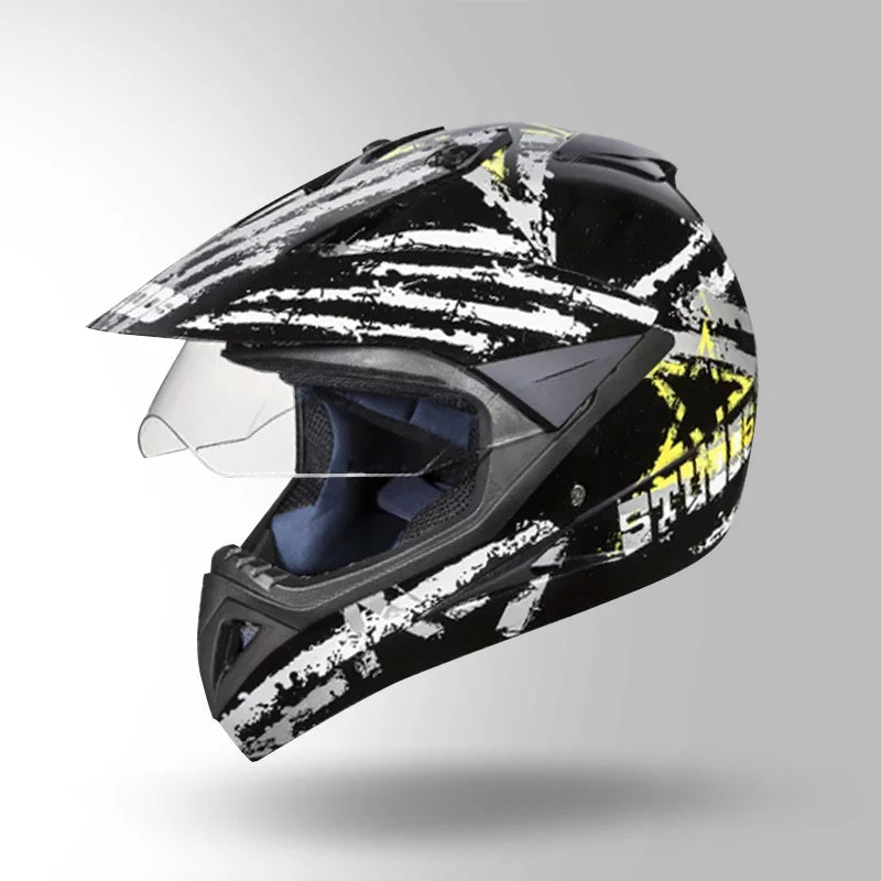 STUDDS - MOTOCROSS D5 DECOR BLACK & GREY