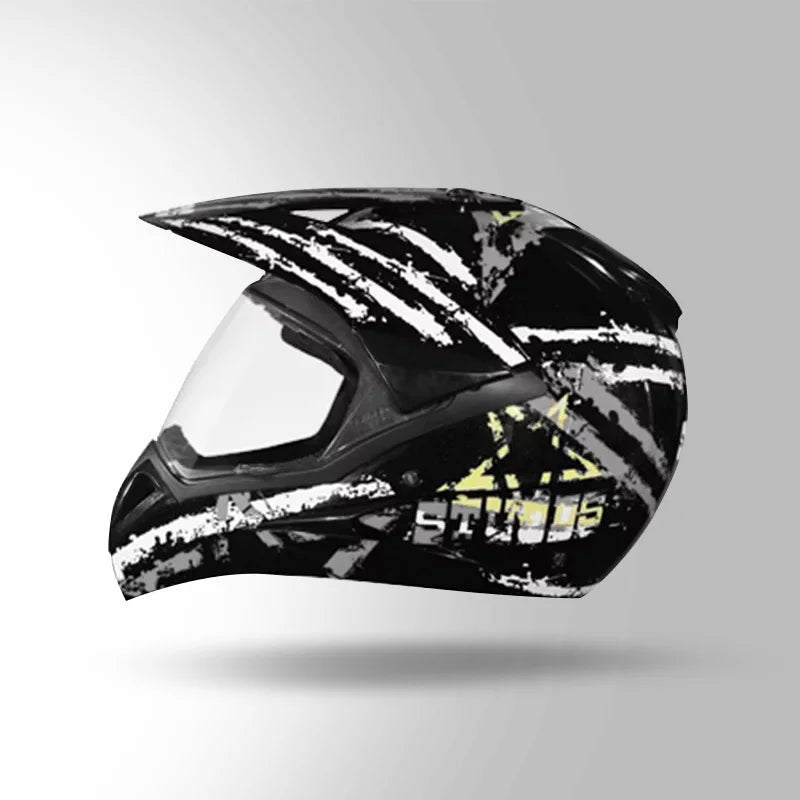 STUDDS - MOTOCROSS D5 DECOR BLACK & GREY