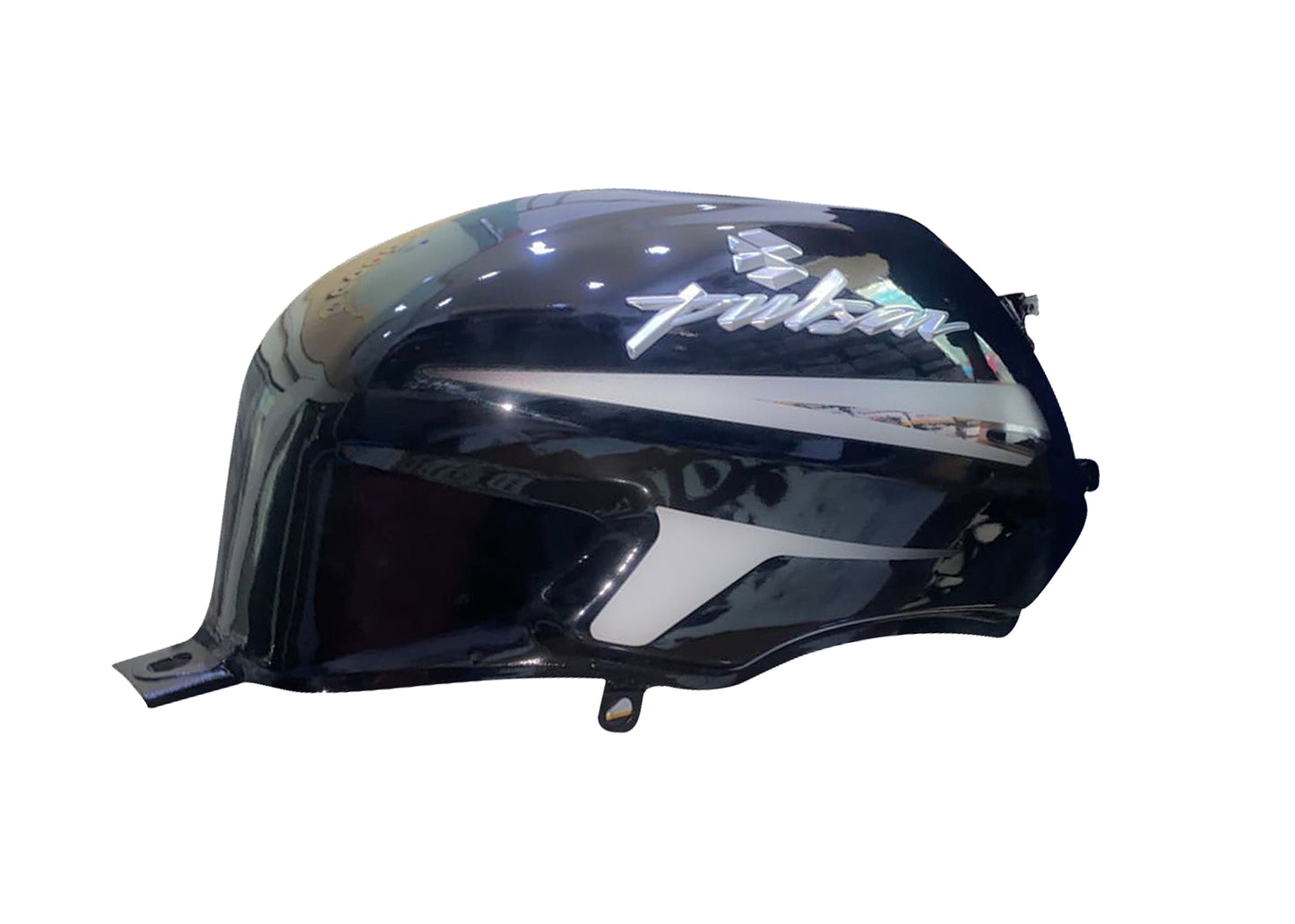 Ensons Petrol Tank for Bajaj Pulsar 150/180 UG6 with Monogram | Black & Grey