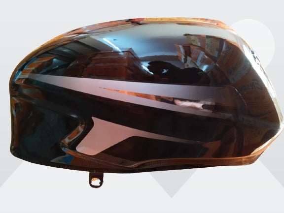 Ensons Petrol Tank for Bajaj Pulsar 150/180 UG6 with Monogram | Black & Grey