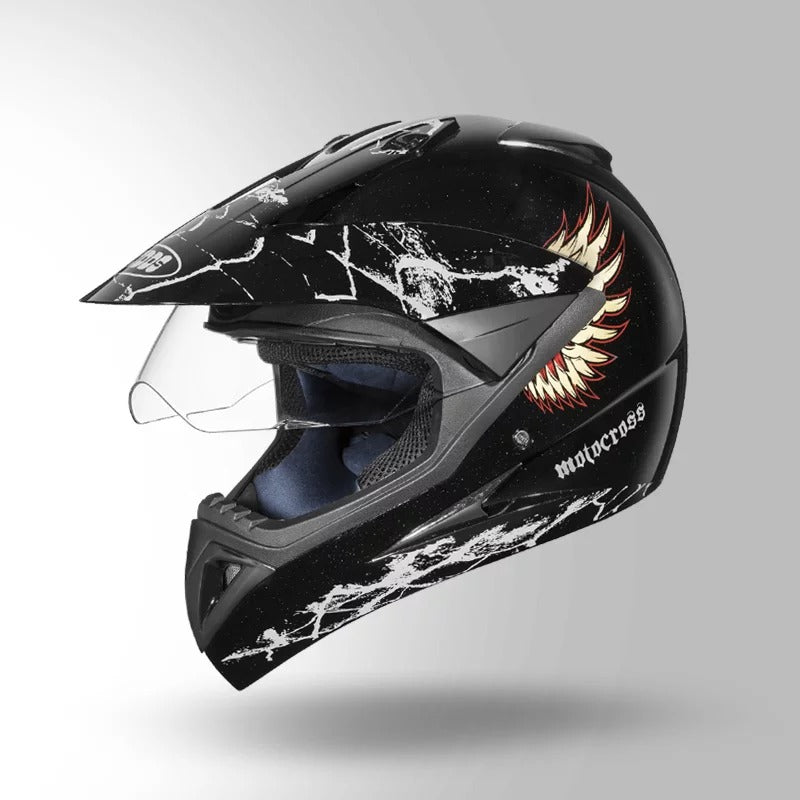 STUDDS - MOTOCROSS D4 DECOR BLACK & GOLDEN
