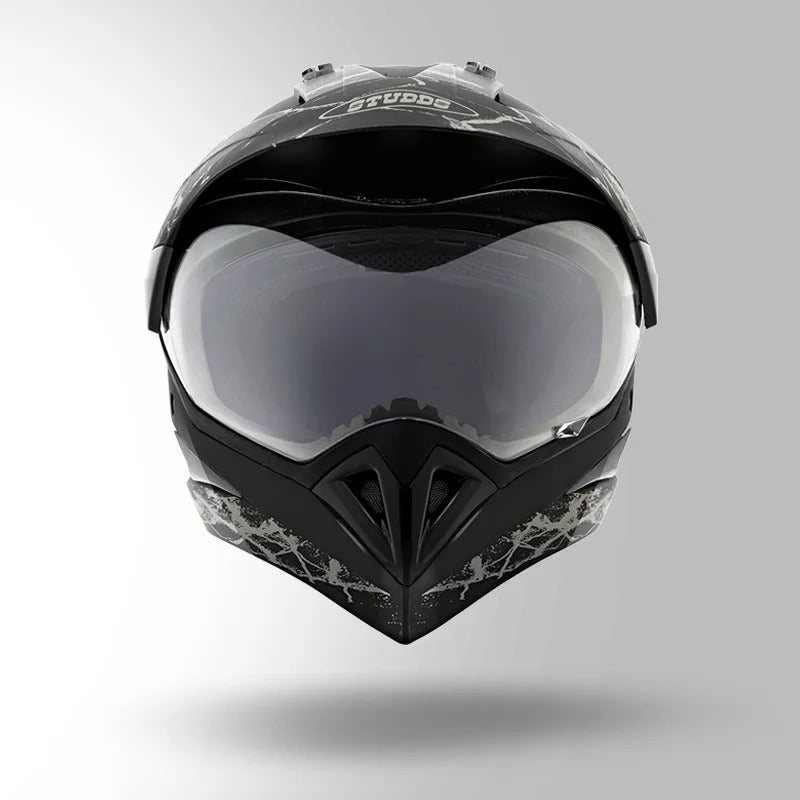 STUDDS - MOTOCROSS D4 DECOR BLACK & GOLDEN