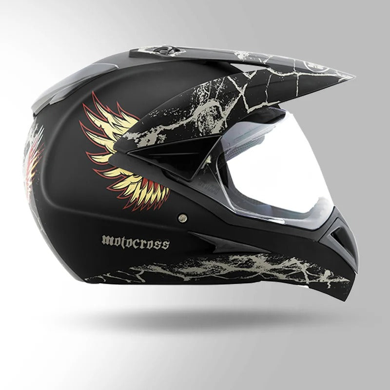 STUDDS - MOTOCROSS D4 DECOR BLACK & GOLDEN