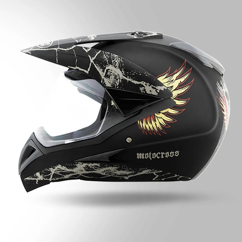 STUDDS - MOTOCROSS D4 DECOR BLACK & GOLDEN