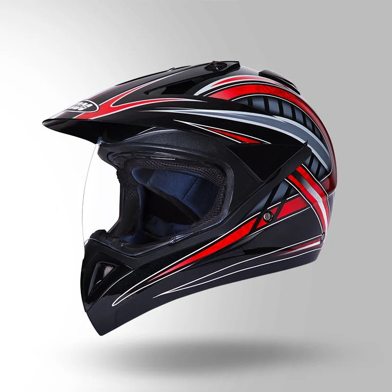 STUDDS - MOTOCROSS D2 DECOR BLACK & RED