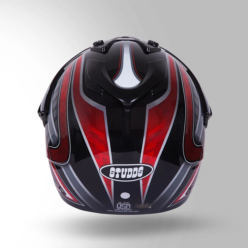 STUDDS - MOTOCROSS D2 DECOR BLACK & RED