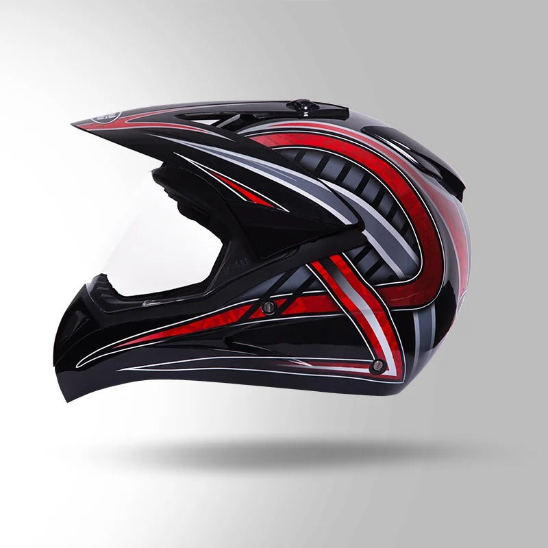 STUDDS - MOTOCROSS D2 DECOR BLACK & RED