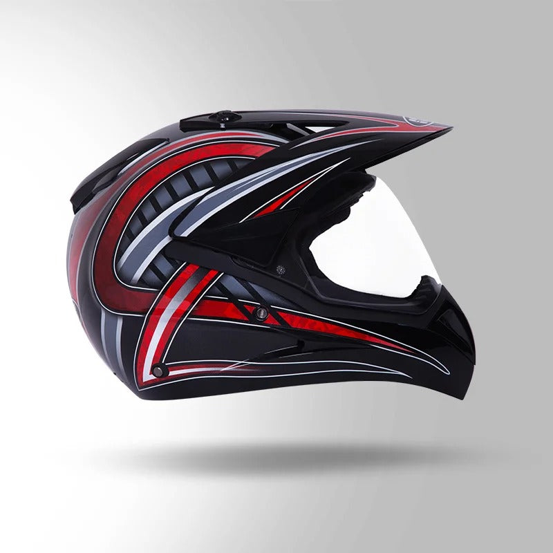 STUDDS - MOTOCROSS D2 DECOR BLACK & RED