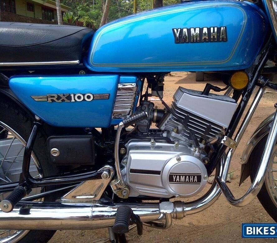 Yamaha Rx100 Rx135 Blue Petrol Fuel Tank With Side Panel