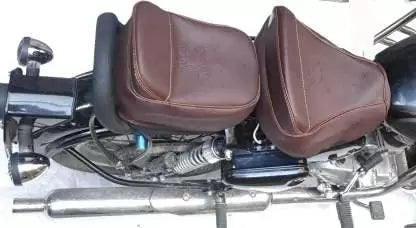 ANK BULLET Seat Cover Brown with Heavy Foaming for Classic , Classic 350cc , Classic 500cc Split Bike Seat Cover For Royal Enfield Classic, Classic 350, Classic 500