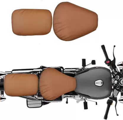 KOHLI BULLET ACCESSORIES Classic Seat Cover Split Bike Seat Cover For Royal Enfield Classic 350, Classic 500