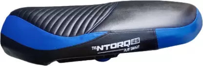 Hills TVS N TROQ 125 Scooty ROLLING seat cover DUAL BLUE colour TONE Single Bike Seat Cover For TVS NTorq 125