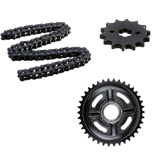 AllExtreme Topbird Bike Chain Sprocket Kit Heavy Duty Enhanced Performance & Durability Compatible with Royal Enfield Bullet Classic 350 CC Smooth Power Transmission
