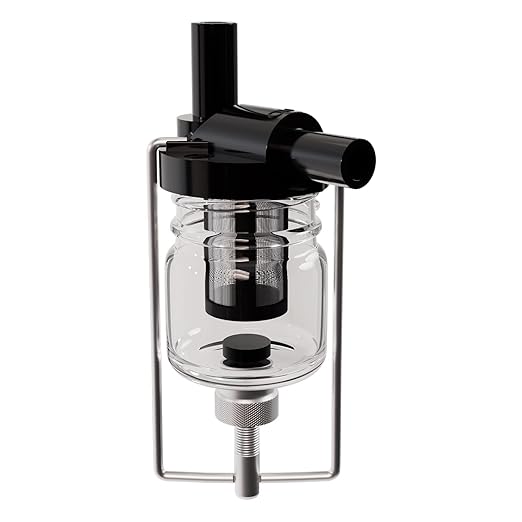 Allextreme EXGBPF1 Magnetic Glass Inline Fuel Filter for Motorcycle Compatible with Bullet BS3 & BS4 Classic, Electra & Standard