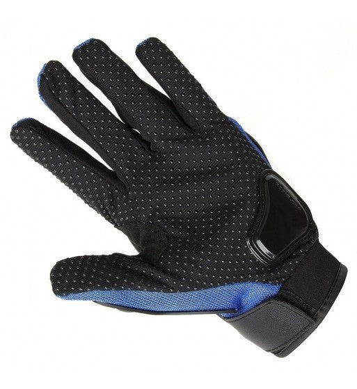 PROBIKER FULL RACING BIKING DRIVING MOTORCYCLE GLOVES - BLUE XL