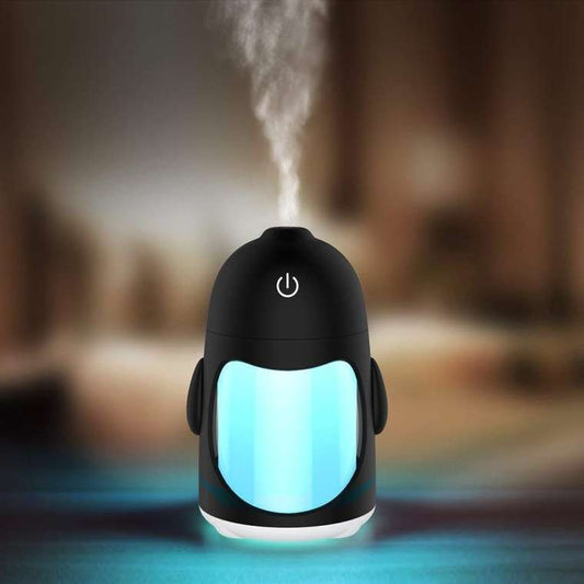 Hemiza Penguin Humidifier air purifier freshener With LED Lights For Car, Home and Office