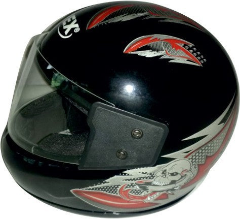 Apex DZIRE FULL FACE HELMET BLACK RED 2 Motorbike Helmet