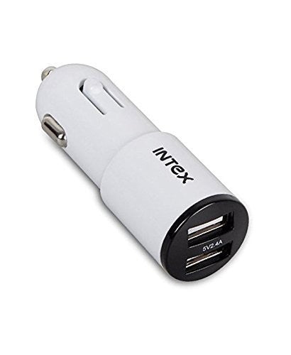 Intex Premium Dual USB Adapter Car Charger in 502 DUCC