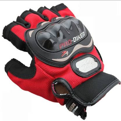 Biker gloves half cut online