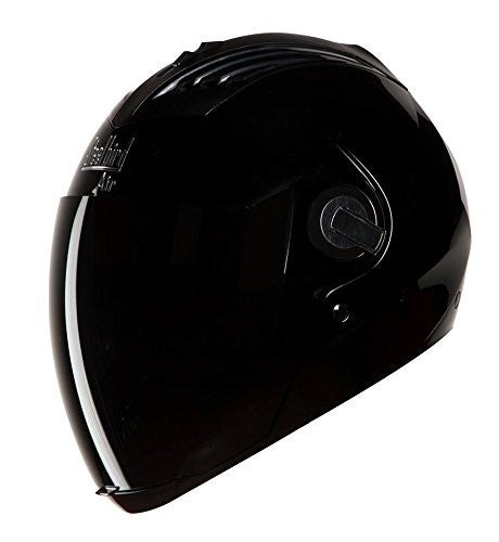 Steelbird Air Helmet Sba-2 Glossy Black Hawk With Smoke Visor For Night Vision