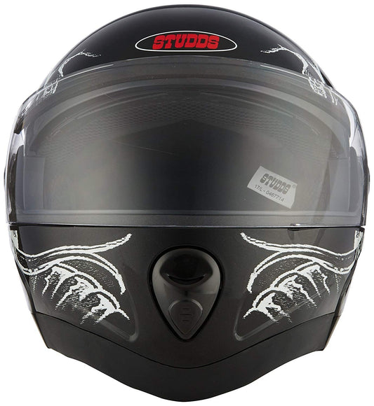 Studds Full Face Helmet Ninja 2G D2 (Black N2)