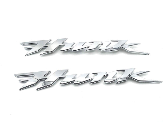 VP1 2 pcs Bike Emblem Badge Decal 3D Tank Logo Hunk Sticker for Hero Honda Hunk