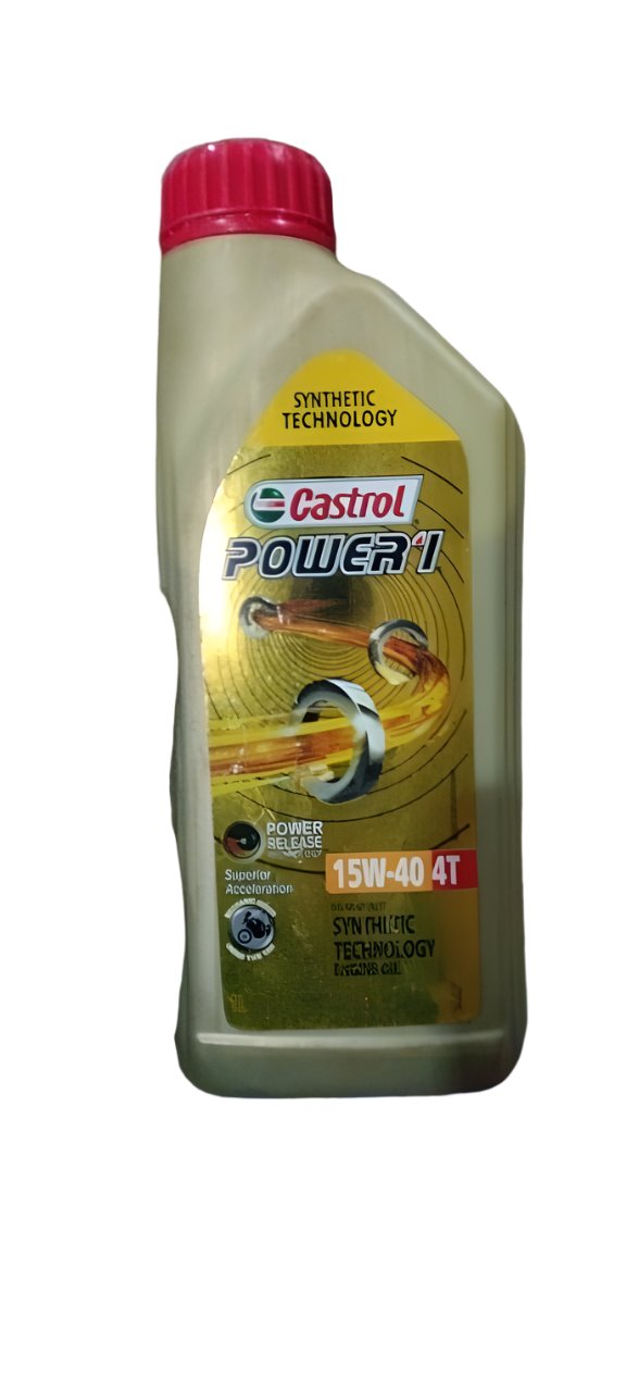 Castrol POWER1 10W-40 4T Synthetic Engine Oil for Bikes | With 3-in-1 Synthetic Technology | Meant for High Performance Bikes | BS VI Ready |1L