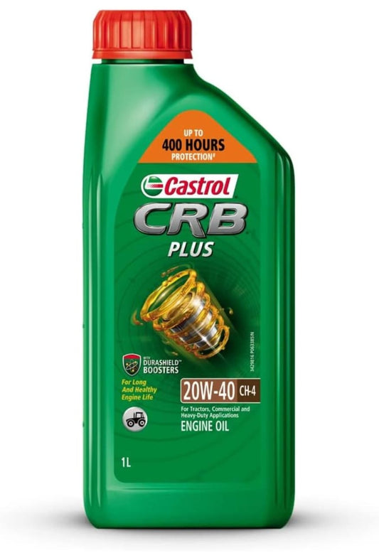 Castrol CRB PLUS 20W-40 CH-4 Diesel Engine Oil for Tractors, Commercial and Heavy Duty Applications