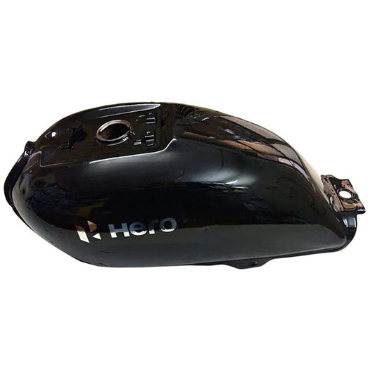 Petrol Tank for Hero Splendor BS6 | Black | Silver | Sticker