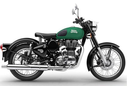 Petrol/ Fuel Tank Assembly With Sticker For Royal Enfield Classic 350 (OEM) (Redditch Green)