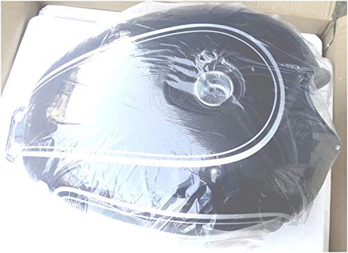 Petrol/ Fuel Tank Assembly With Sticker For Royal Enfield Bullet 500 (Black)