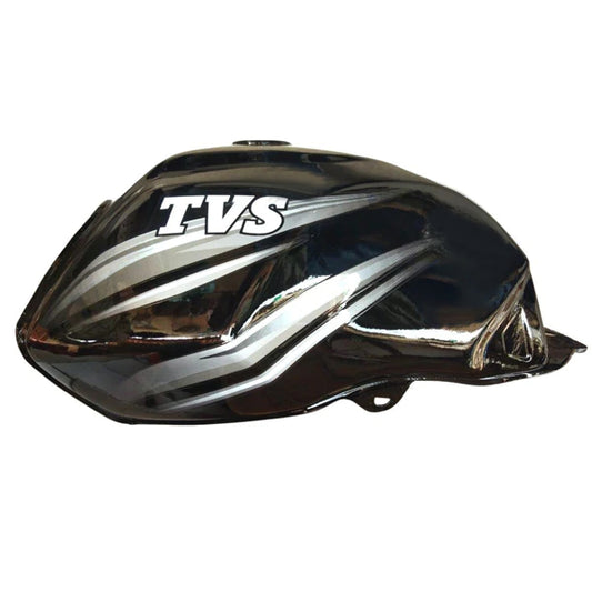 Petrol Tank for TVS Star City Plus (Black/Silver)