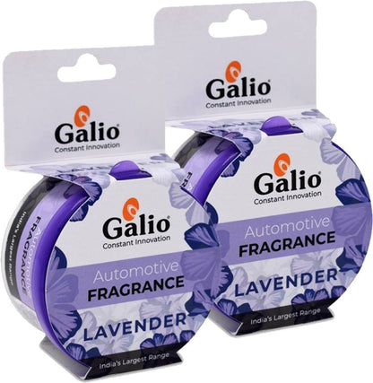 Galio Car Air Freshener Lavender Gel Based (65g-Pack of 2)