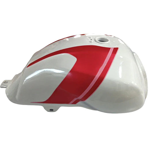 Petrol Tank for Bajaj Vikrant V15 | V12 |White with Red Sticker