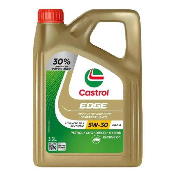 Castrol EDGE 5W-30 LL Advanced Full Synthetic Engine Oil | Power Boost Technology | Get More Power & Acceleration | For Petrol, Diesel, CNG & Hybrid Cars | 3.5L