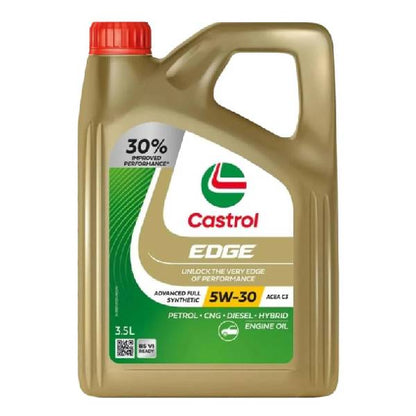 Castrol EDGE 5W-30 LL Advanced Full Synthetic Engine Oil | Power Boost Technology | Get More Power & Acceleration | For Petrol, Diesel, CNG & Hybrid Cars | 3.5L