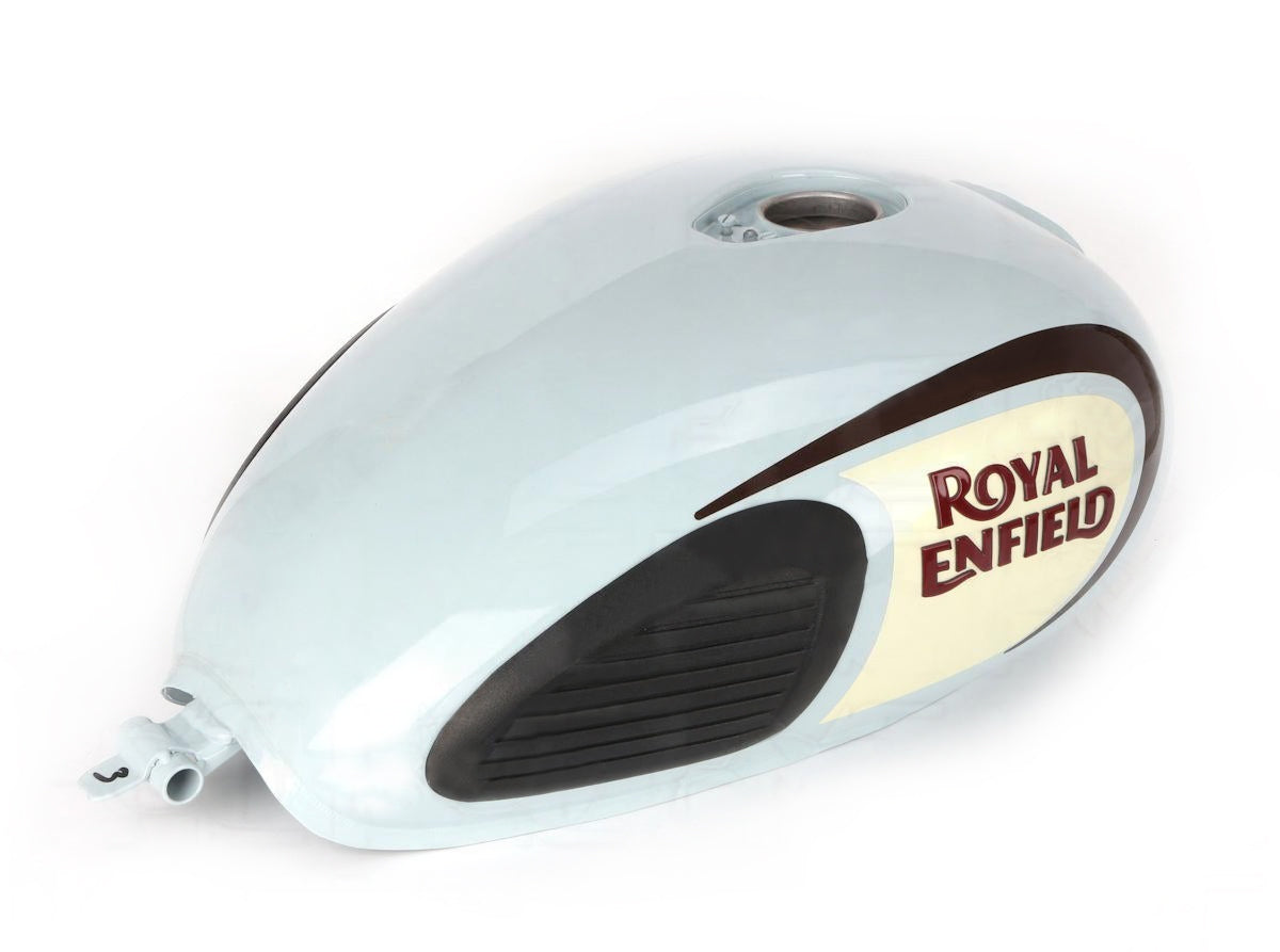BULLET FUEL TANK WITH STICKER-PARMA GREY GLOSS (HALCYON/GREY)