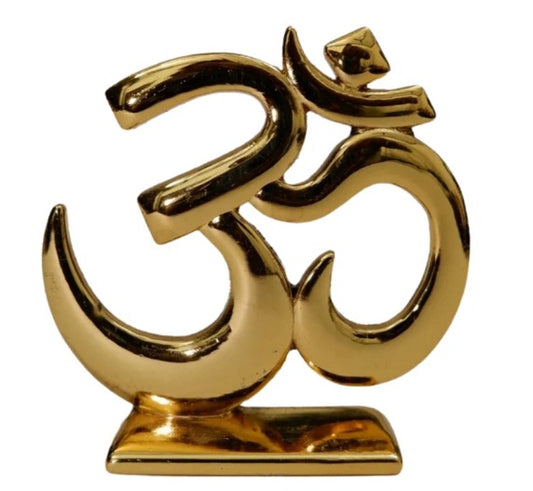 Golden OM Symbol Car Dashboard Idol | Spiritual Car Accessory for Positive Vibes and Protection